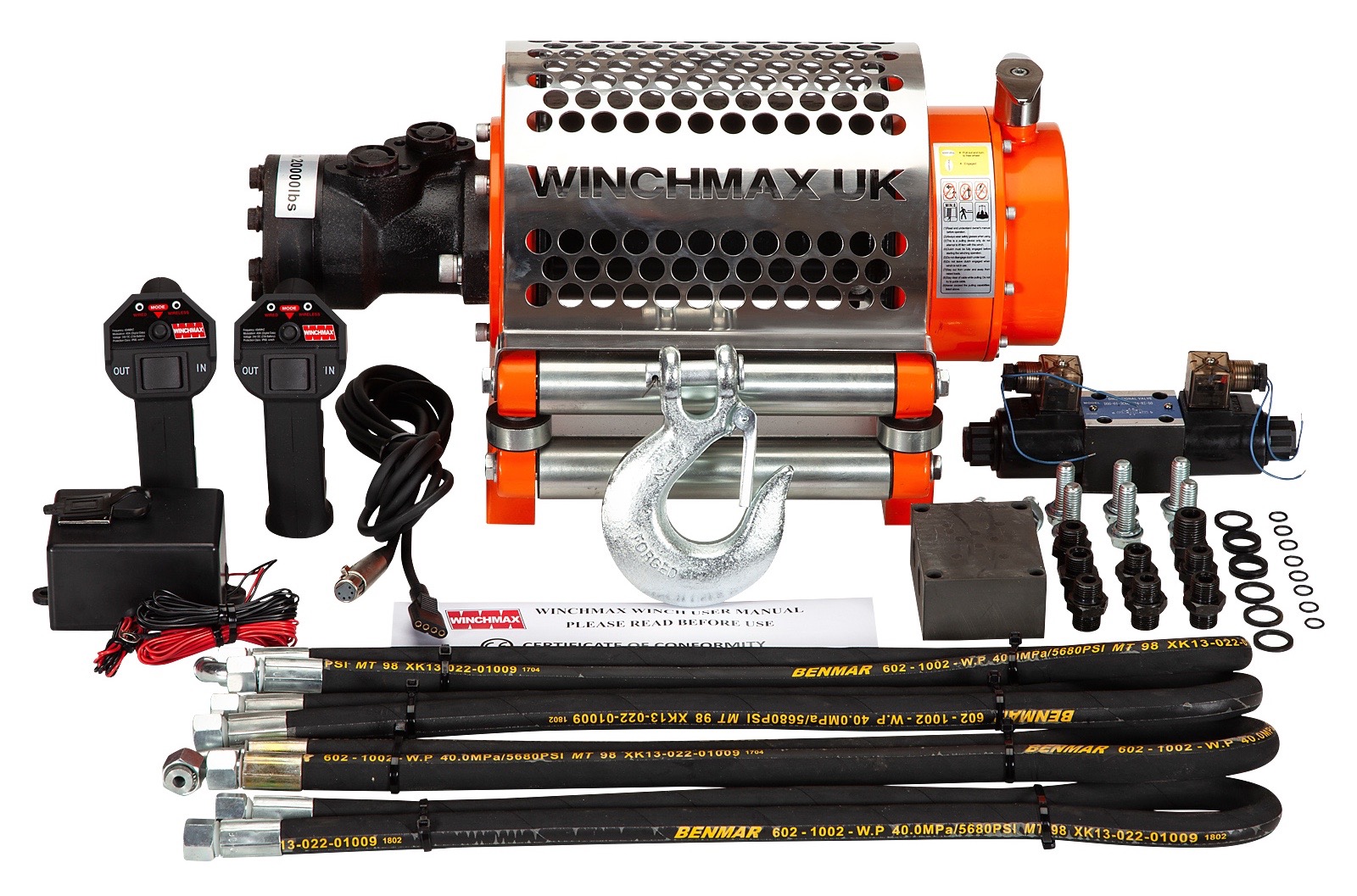 WINCHMAX HYDRAULIC Z SERIES 20000 WNCH 24v TWIN WIRELESS CONTROLS